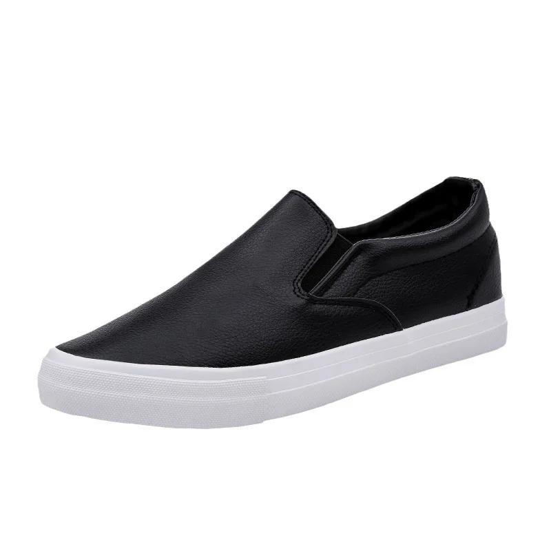 Leisure Feet Set Shoes for Men Fashion Versatile Shallow Mouth White Men's  Shoes Skateboarding Shoes for Man 2025 New