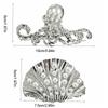 Temperament Ocean Series Women Hair Claw Zinc Alloy Shell Shark Clip Korean Style Ponytail Holder Hair Crab Clip Ladies
