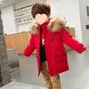 Boys' Mid-Length Winter Cotton Coat: 2025 New Thickened Jacket for Little Boys