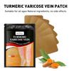 Turmeric Varicose Vein Patch | Herbal Relief Patches for Legs Swelling Spider Veins and Fatigue Support Varicose Veins (12 Patch)(Pack of 1)