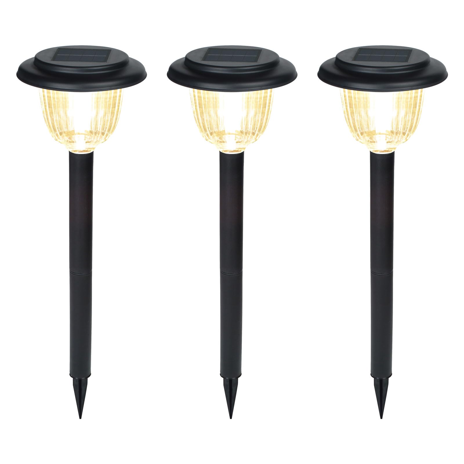 

Оставайтесь включенными до следующего солнечного света Теплые 30 люмен Осветите ваш сад или входную зону оптимальной зарядкой солнечной панели во время автоматического освещения