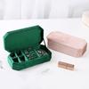 Ringe Halskette Schmuck Verpackungsbeutel Große Kapazität Schmuck Aufbewahrungskoffer Quadratische Schmuckschatulle Reise