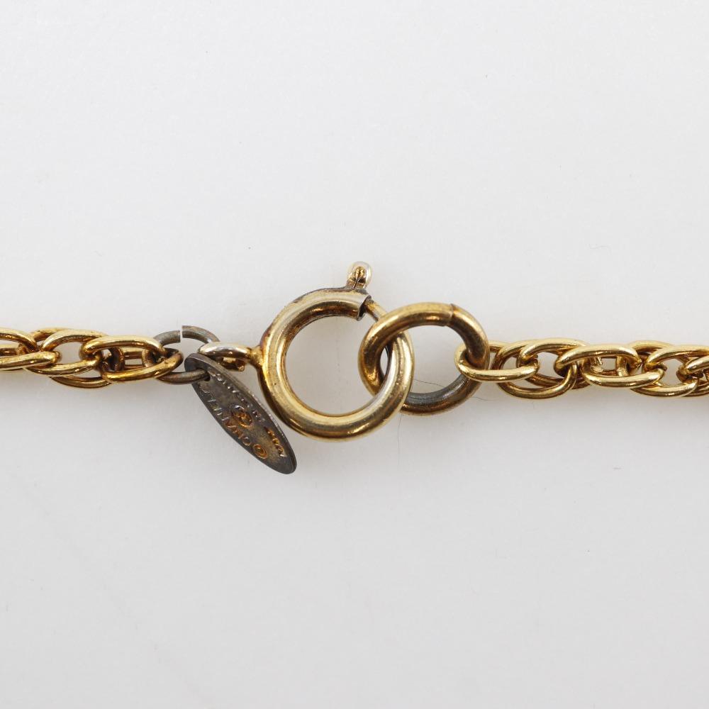 CHANEL COCO Mark Necklace vintage Plated Gold 36.4g Women Used