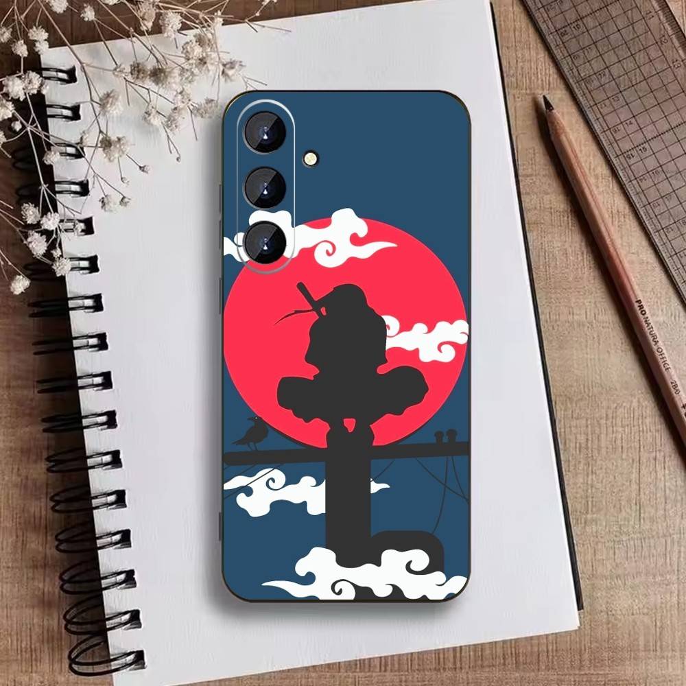 P-Narutos Cover K-Uchiha Phone Case For Samsung Galaxy A73,A21s,A22,A31,A52,A53,A71,A41Soft Black Shell