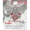 Oil Pump Alignment Tool Kit, Billet Aluminum Cam Swap Guiding Tool for Gen V LT1 LT4 LT5 L83 L86 L87 Engines (Red)