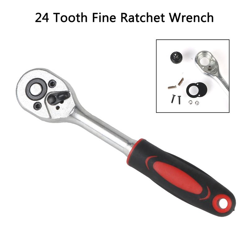 Removal Tools 1/4Inch Drive Socket Set Torx Bit Socket Set Car Repair Tools Ratchet Torque Socket Wrench Bar 46Pcs 53Pcs