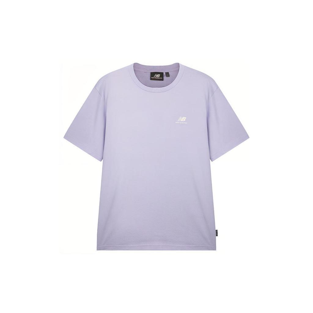 New Balance T Shirts Unisex Purple Crew Neck Moderate NEA2E051-DV