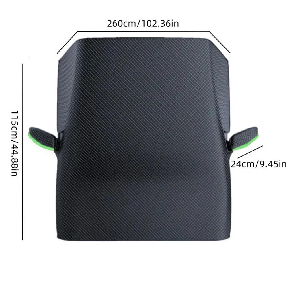 Car Windshield Snow Cover Foldable Automotive Windshield Sunshades Reflective Windproof Car Windshield Sun Shade With Side