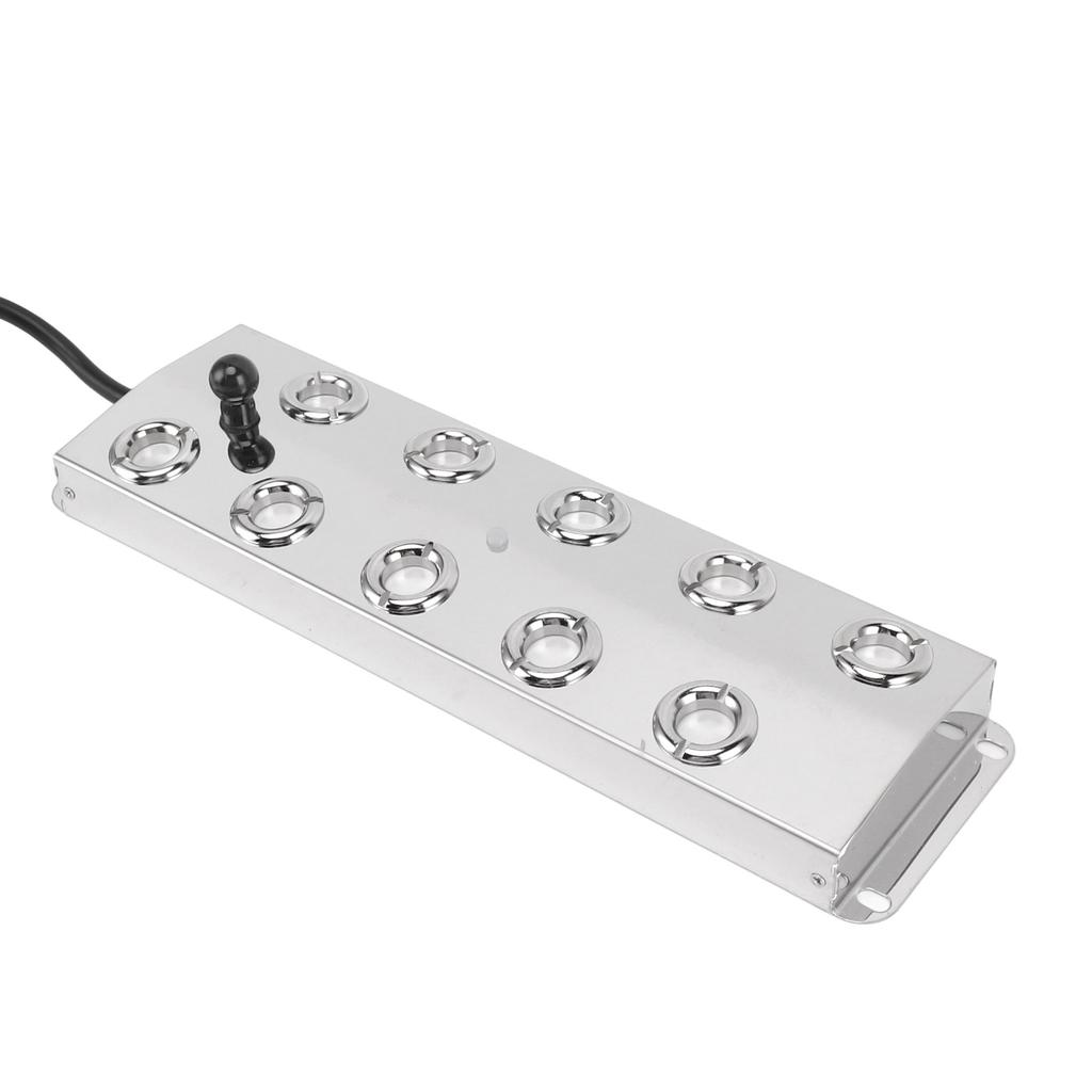 10 Hd Mist Maker Fogger Stainless Steel Mist Fogger with Power Supply for Greenhouses Gardens Lawns Decorative Rockery Fish