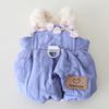 Autunno e inverno Nuovo amore coniglio zucca trazione gonna cane gatto abbigliamento per animali domestici cinghia gonna bolla vestiti per cuccioli