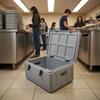 Large Capacity Insulated Food Box Portable with Hinged Lid