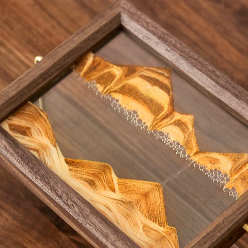 3 Kolory Prosty Nowoczesny Kwadratowy Klepsydra Płynący Piasek Malarstwo Dekoracja Dom Szafka na Wino/Szafka TV Dekoracja Domowa na Biurko LH456