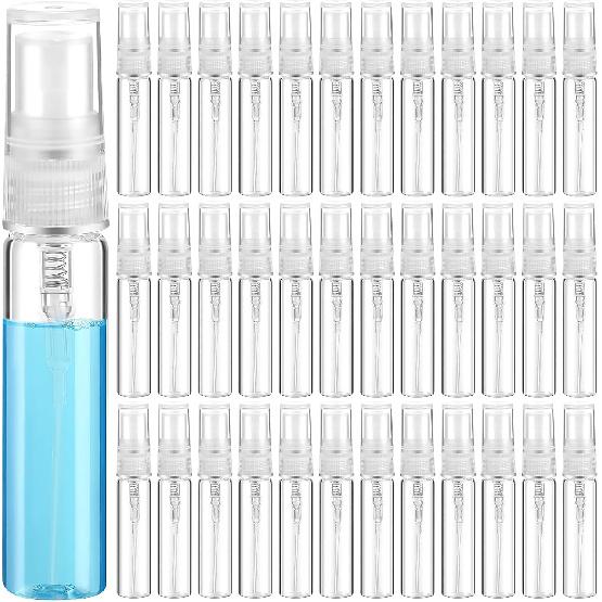 5/10/20/30/50Pcs Mini Spray Bottle Empty Perfume Atomiser Clear Perfume Bottle 3ML 5ML 10ML Refillable Portable Sample Tool 7