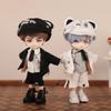 OB11 Clother Cute Uniform Cat Doll Gentleman Suit Clothes Shirt Tie Decoration Fishbone Razor Hat 12 Points Bjd GSC Body