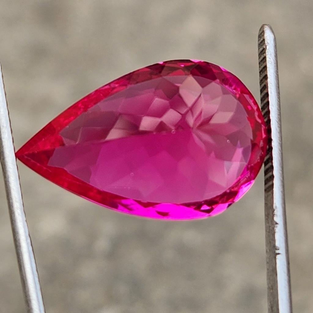 21x14 MM Natural Flawless Ceylon Padparadscha Sapphire Pear Cut Gemstone Cut