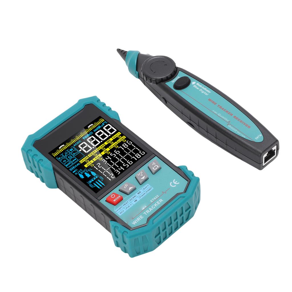 Ethernet Cable Tester RJ45 RJ11 LAN Network CAT5 CAT6 Wire Tracker PoE NCV 400M Length Testing Fault Line Scanning