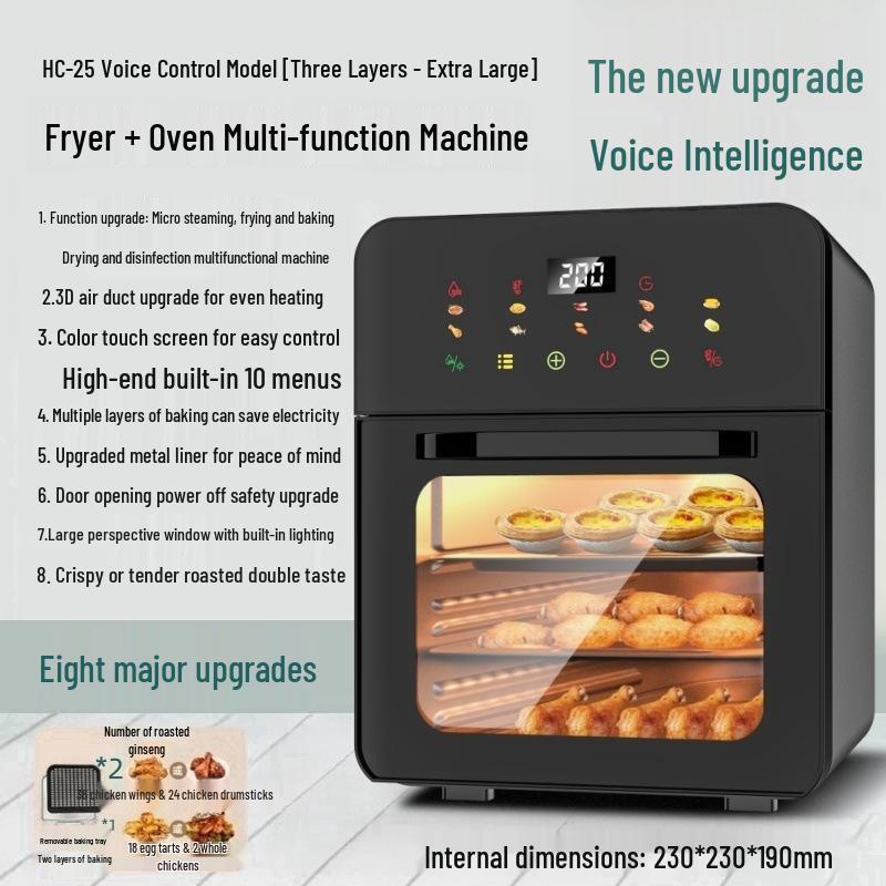 2025 Compact 3-in-1 Air Fryer & Microwave Oven