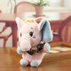 Plush Elephant Keychain With Cute Bowtie Soft Toy For Bag Decoration And Gift