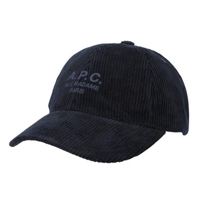 A.p.c Sametová Čepice Tmavě Modrá Charlie Rue Madame M24163