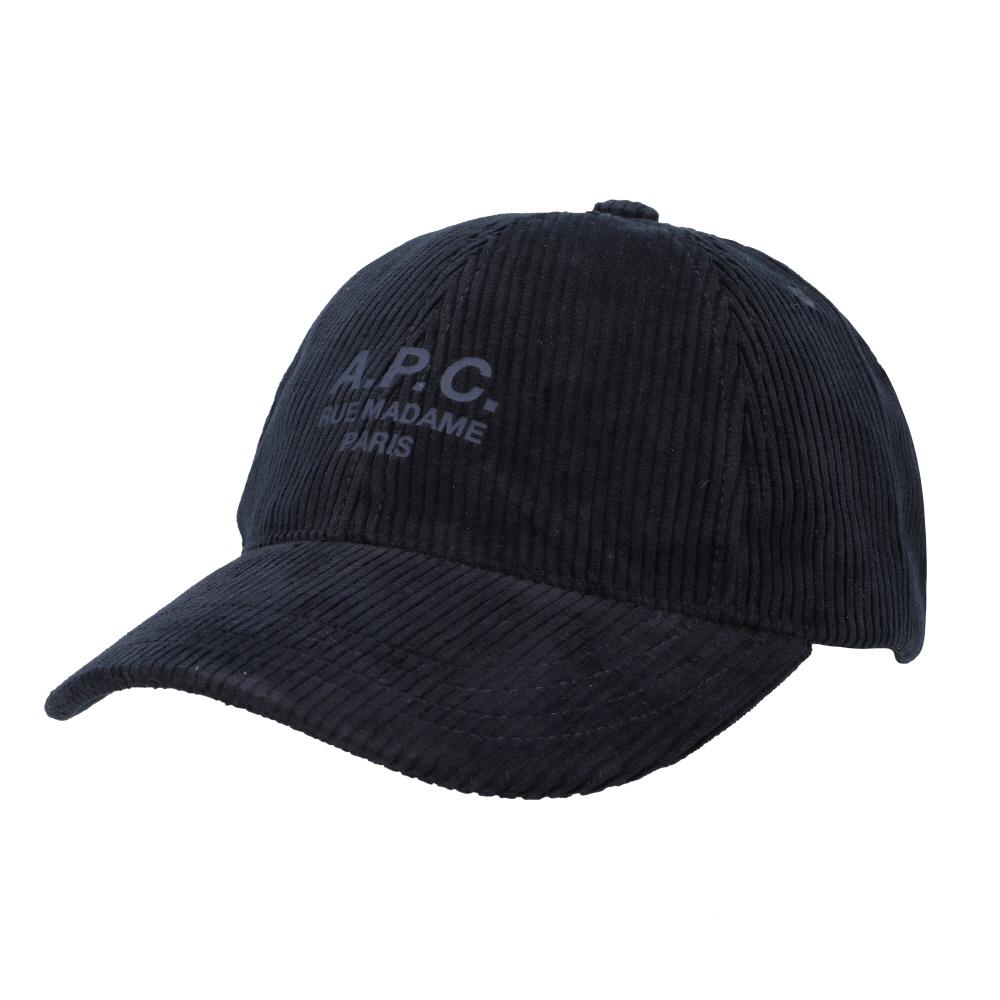 A.p.c Corduroy Cap Dark Navy Charlie Rue Madame M24163 COHBB M24163 IAK DARK NAVY (56)
