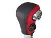 TricoloreExchange Tricolore EX DIY Shift Knob Leather Wrap Kit for Wagon R and MA36 Solio and Black Leather with Red MH35/55 (Red Stitching, 3S-36)