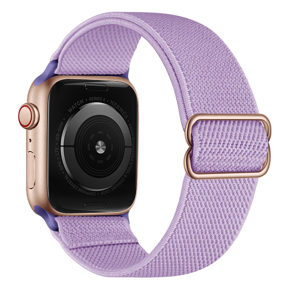 Verstellbares gewebtes Polyester-Uhrenarmband Ersatz für Apple Watch Serie 10 9 8 7 SE 6 5 4 3 2 1 42mm 41mm 40mm 38mm