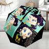 Parapluie Automatique Thème Chasseurs de Démons KPop, Léger et Portable, 8 Baleines, Parfait pour les Voyages en Plein Air, Anniversaires, Noël, Cadeaux.