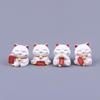 Prosperity Lucky Cat Mini Ornament for Office Desk or Car Console