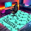 Custom Name Personalized Gamer craft Print Carpet, Versatile Home Decor Rug, for Playroom, Apartment, Balcony, Entryway, Hallway Gift