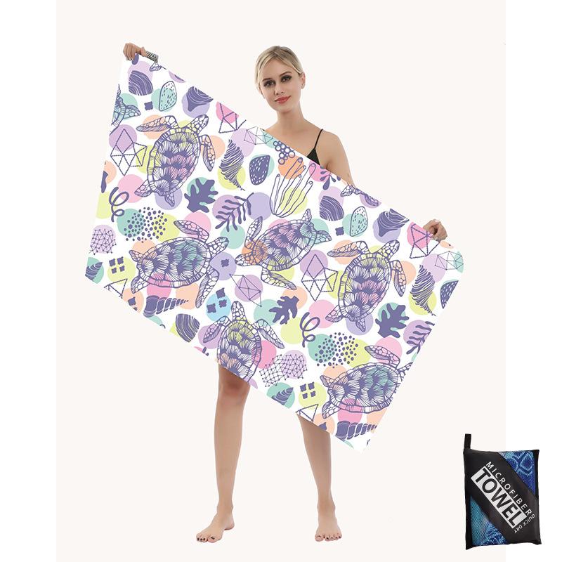 Mikrofaser Strandtuch-Sandfreie Handtücher sind Schnelltrocknend Leicht Super Saugfähig-Perfekte Pool Reise Kreuzfahrt Camping Essentials