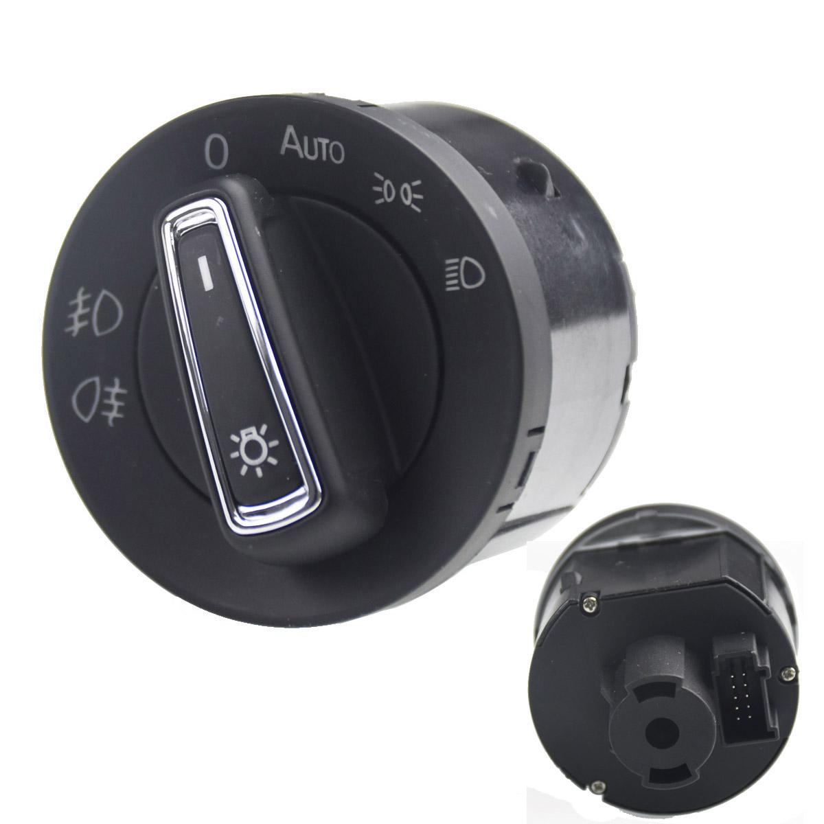 

For VW Golf MK7 7 VII GTI POLO 6C Chrome Auto Headlight Switch Replace module 5GG941431D