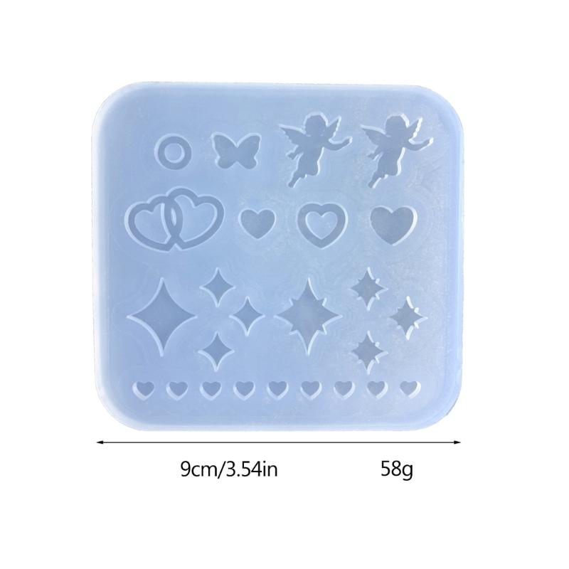Resin Shaker Fillings Mold,Silicone Angel Mold Epoxy Resin Mold Filler Quicksand Casting Filling Mold for Jewelry Making