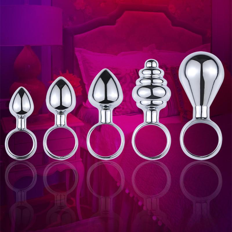 Ring Shape Anal Plug Metal Stainless Steel Butt Plug Anal Sex Toys For Women Men Sex Products Adult Vibrator Anal Dildo Toys