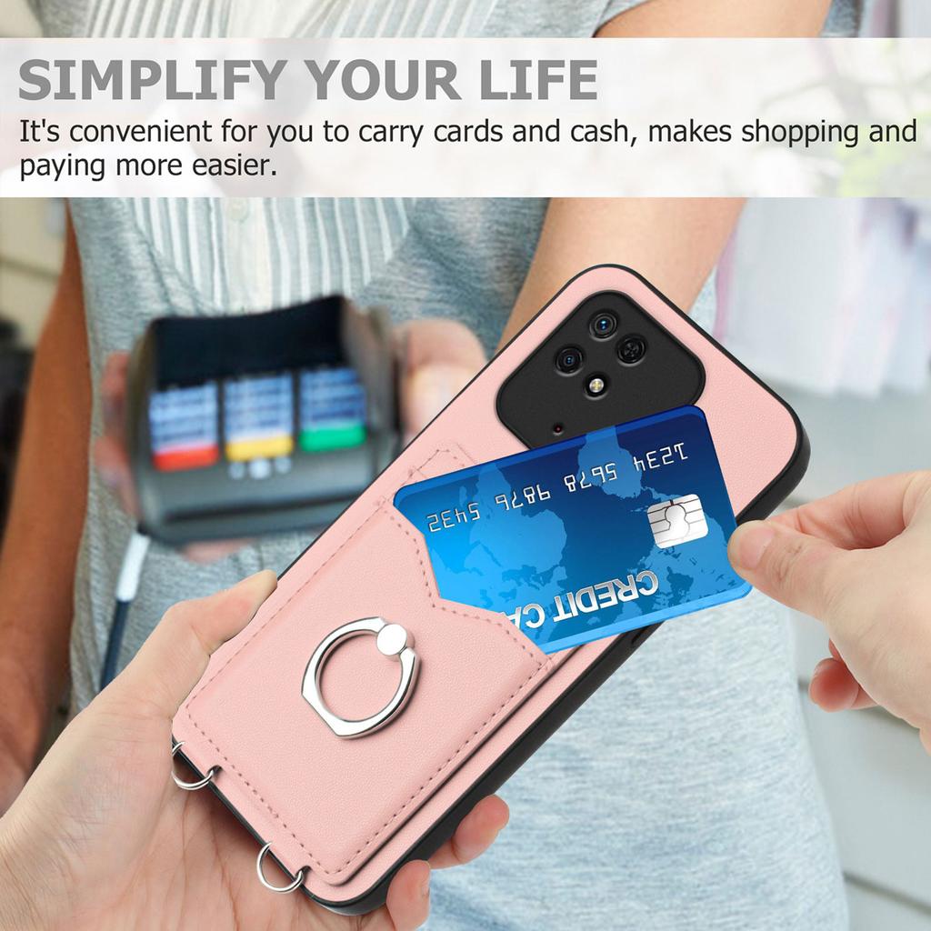 Kartenhalter Schlitze Ring Halterung Abdeckung Handyhülle Für Xiaomi Redmi Turbo 3, Poco F6, Civi 4 Pro, Note 13R Pro, Note 13, Note 12, A3, Poco X6, Poco X5 Pro...