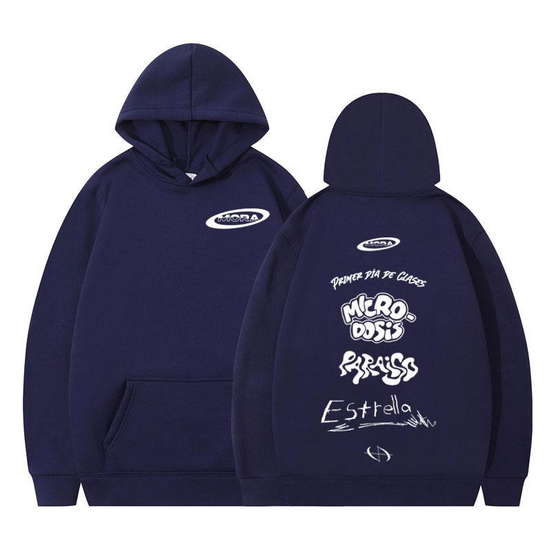 Rapper MORA Album 2025 Merch Graphic Hoodie Men Women Oversized Fleece Pullover Winter Long-sleeved Casual Comfort Sweatshirts