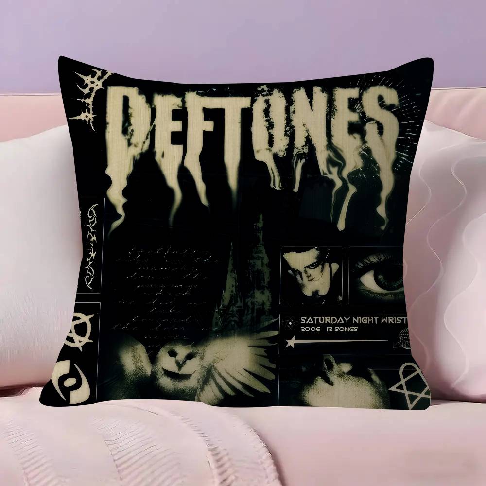 Classic D-Deftones Band   Pillowcase toon Gift Cushion Cover Bedroom Home Sofa Chair Seat Decor pillow case