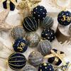 Goldfarbener Weihnachtsbaumschmuck – Hängende Kugeldekoration für Feiertage