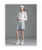 Beanpole Golf Women'S Woven Mix Blouson Fit Long Sleeve T-Shirt Ivory