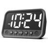LLR104 Adjustable Volume Digital Alarm Clock USB Powered LED Display Desktop Clock with Snooze Function