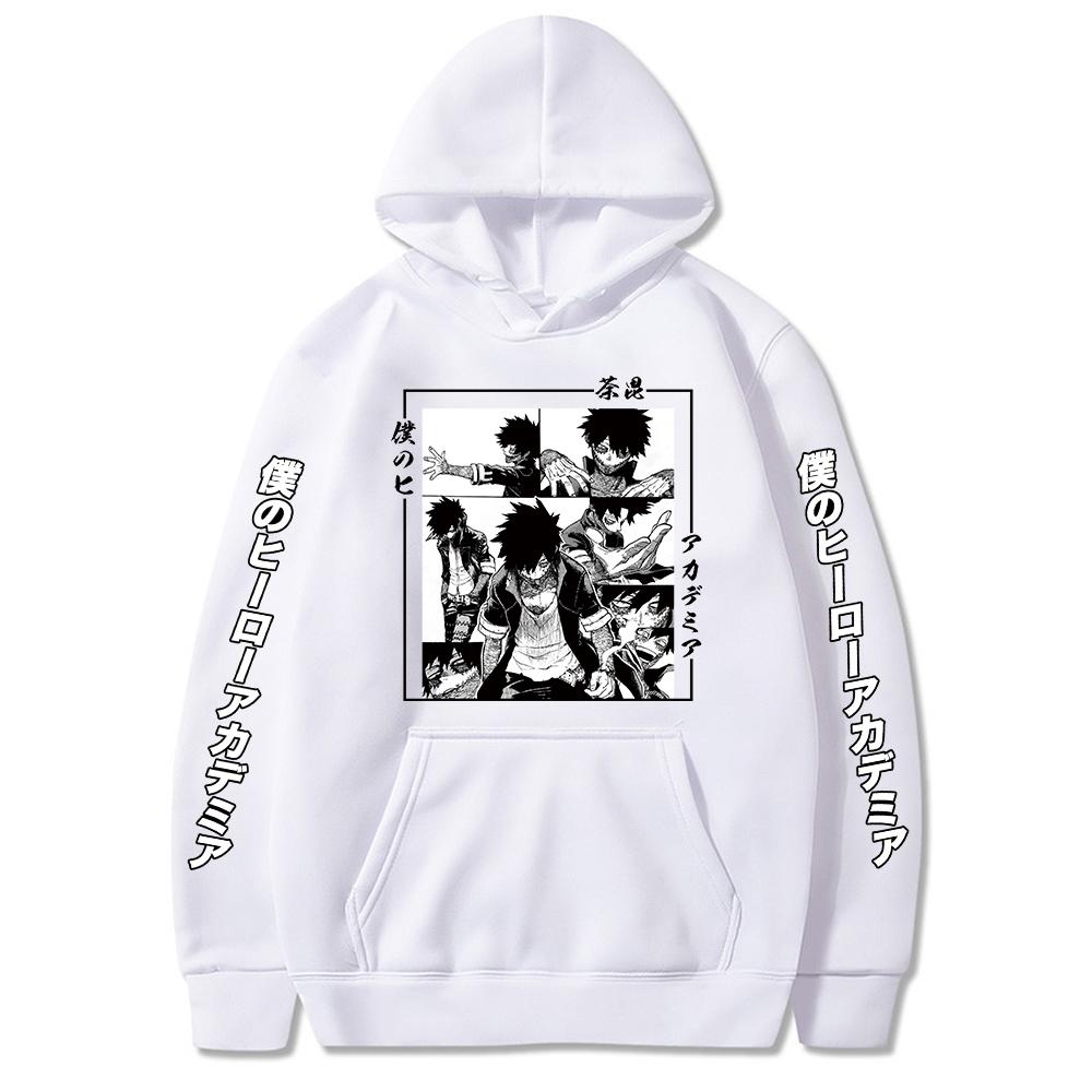 My Hero Academia Anime Hooded Dabi Printed Men Women Hoodies Long Sleeve Casual Loose Sweatshirt Harajuku Unisex Streetwear