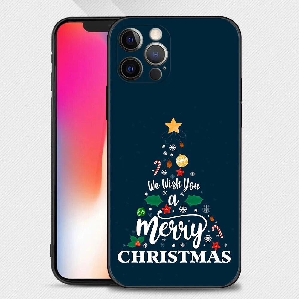 Merry Christmas Tree Phone Case For iPhone Samsung Galaxy Redmi