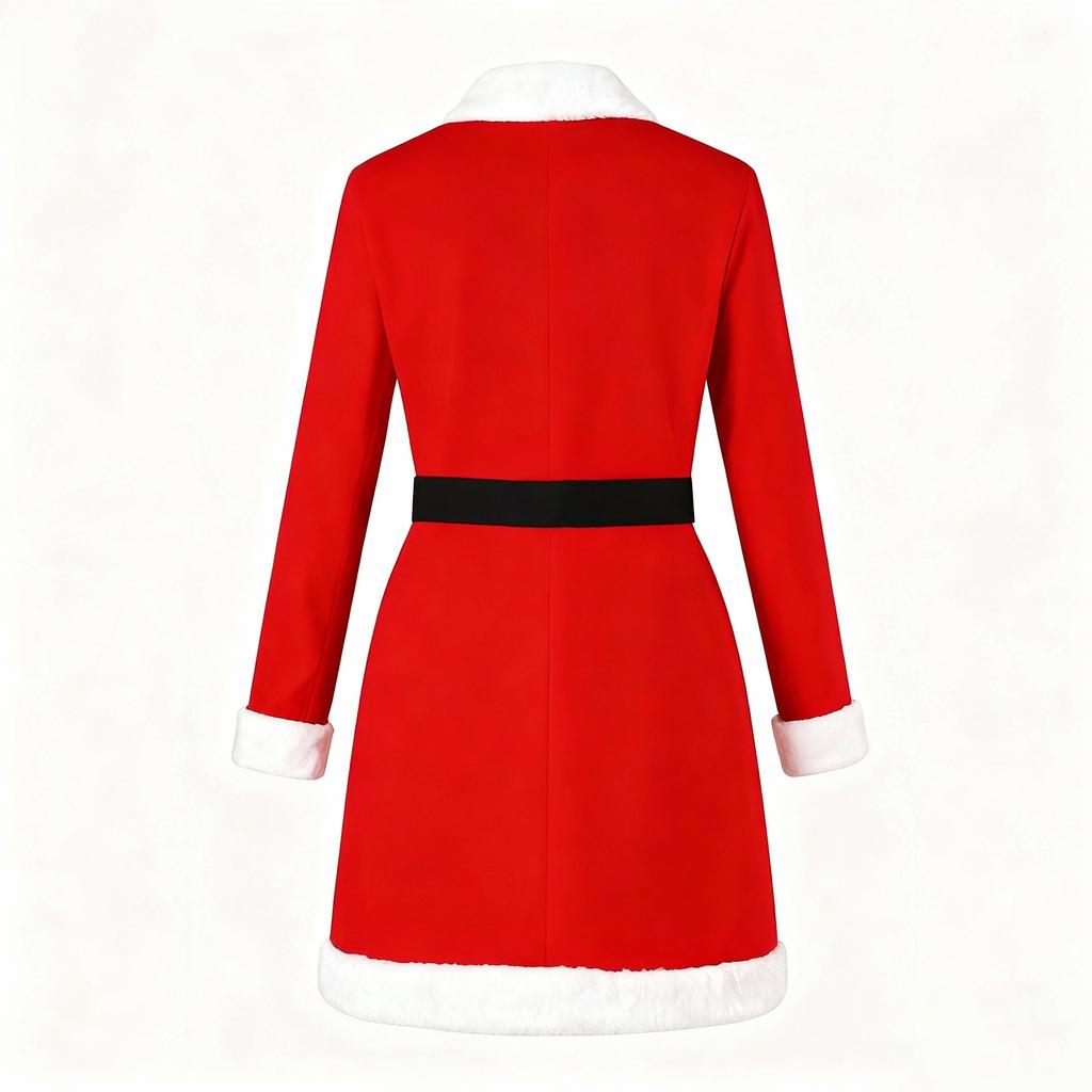 Women's Velvet Party Hooded Performance Dress