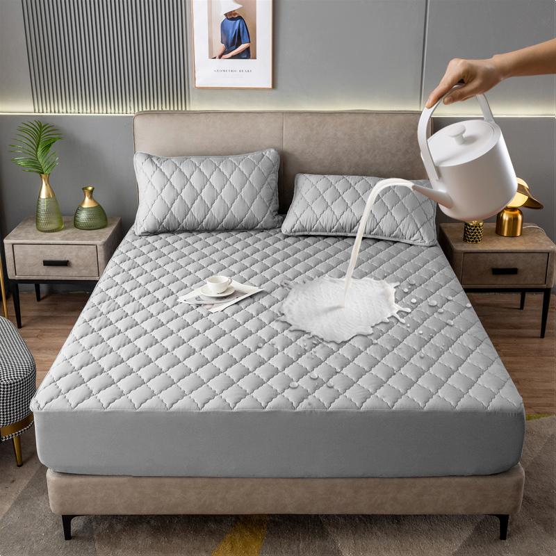 Waterproof Mattress Cover Elastic Matress Protector Double Bed Jacquard Sheet Cover Non-slip Bedspreads For King/Queen Size 1pc