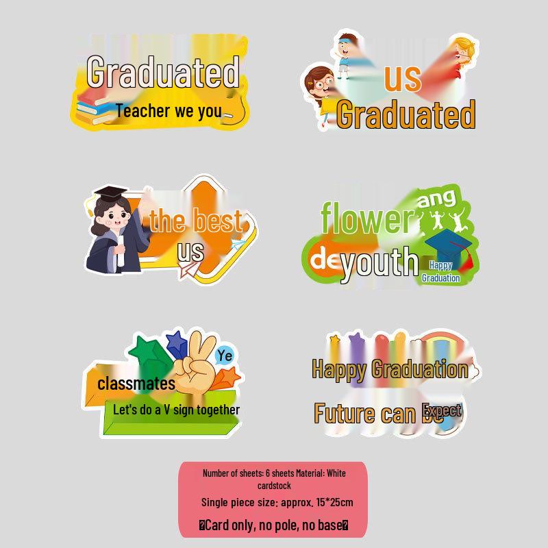 Graduation Ceremony Decoration Signs for Classrooms and Tables – Primary School & Kindergarten