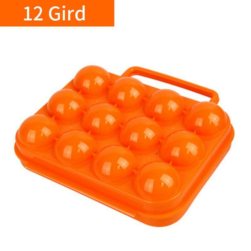 Пластиковый органайзер на 6/12 ячеек Складной органайзер Коробка для хранения яиц Лоток для яиц Наружный кемпинг Пикник Коробка-кейс для яиц