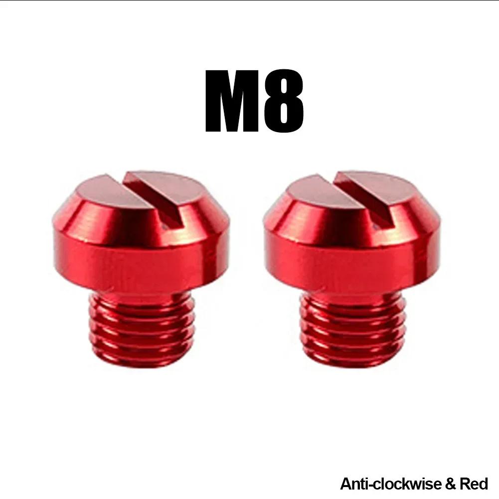 2 Pcs Motorcycle CNC Aluminum M10 X 1.25 Rear View Mirror Hole Plugs Screws Rearview Mirror Holder Anti-Rust