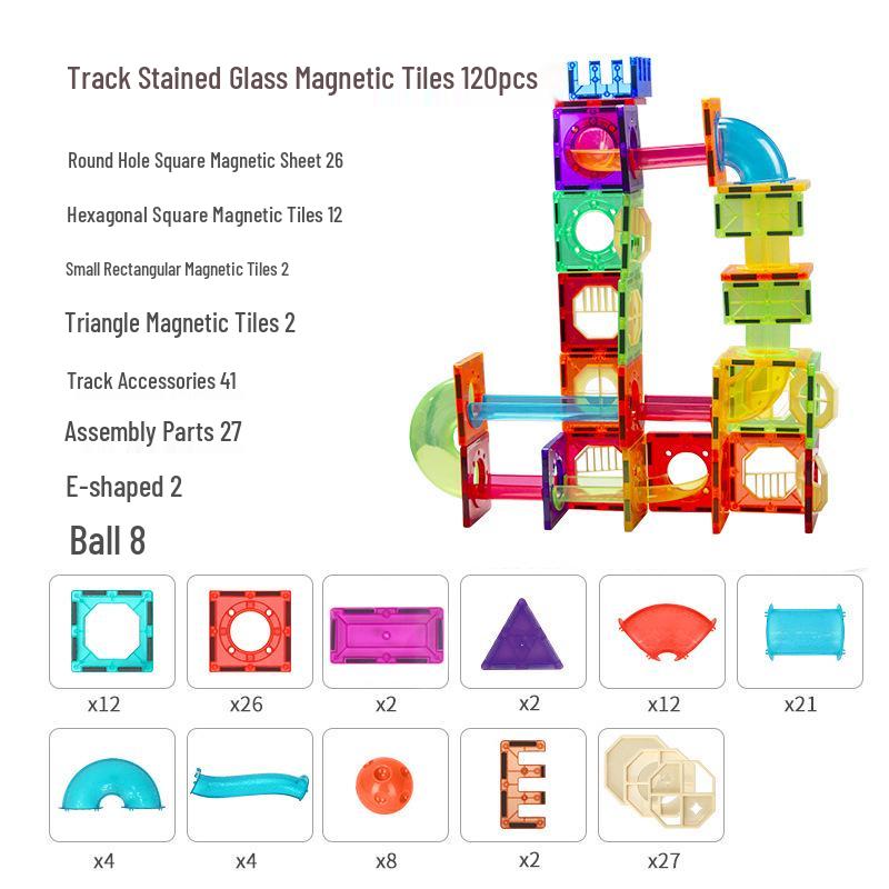 Colorful Roller Ball Building Blocks: Educational Construction Toy for Early Learning