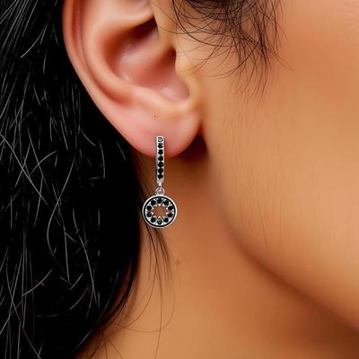 Black Exquisite Drop Earrings for Women
