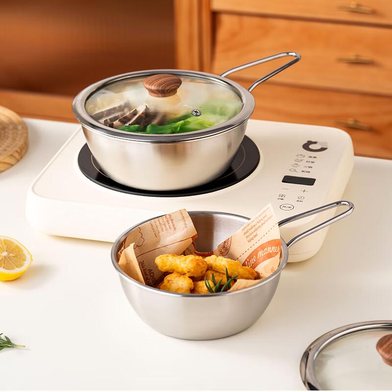 Миска для лапши и супа Onlycook из нержавеющей стали 304 с ручкой