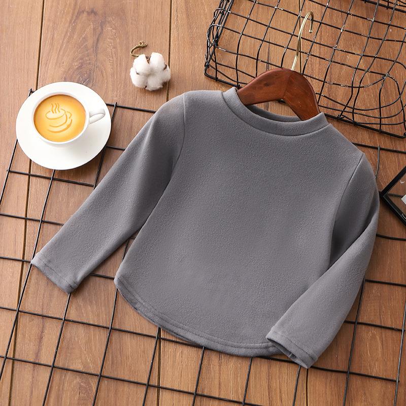 Children's T-Shirts Crew Neck Base Layer Fall/Winter Girls Boys Long-Sleeve T-Shirt Thermal Top